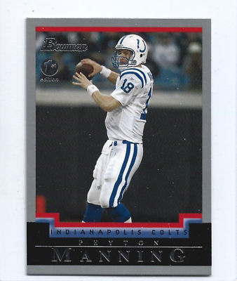#ad Peyton Manning Indianapolis Colts 2004 Bowman 1st Edition Football Card #75 $4.00