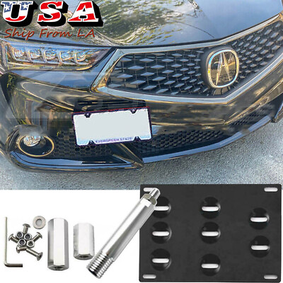 #ad Front Tow Hook License Plate Mounting Bracket For 2015 2019 Acura TLX Honda Fit $22.99