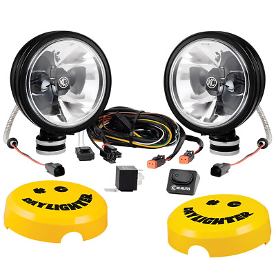 KC HiLiTES 651 Daylighter 2 LED 6quot; Off Road Lights Pair Kit Spot Beam Stainless $479.99