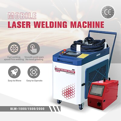 #ad Upgraded Mobile 1500W Fiber Laser Welders Metal Laser Welding Machine Weld Clean $8339.00