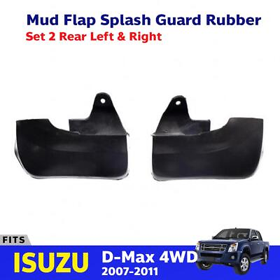 #ad Mud Flaps Rubber Splash Guard RLRR Fits Isuzu DMax 4WD Holden Rodeo 2007 11 P10 $59.97