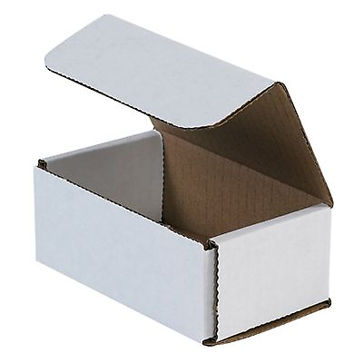 #ad 50 Pack 5x3x2 Small White Cardboard Carton Mailer Mailing Shipping Box Boxes $30.91