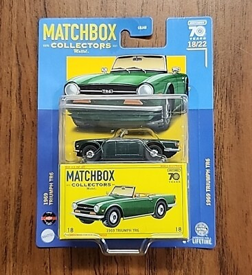 #ad Matchbox 2023 Collectors #18 22 * 1969 Triumph TR6 Green $13.99