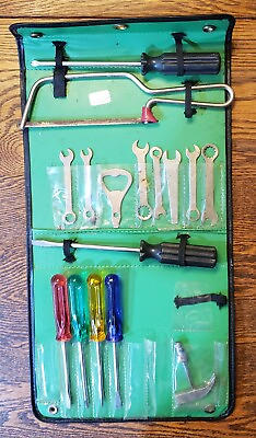 #ad Flexible Tool Kit Incomplete Leather Case Hong Kong 16 pieces 1960s INTERPUR vtg $14.00