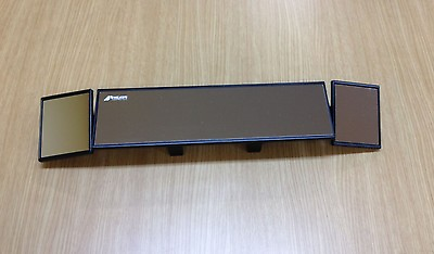 #ad JDM 11quot; to 16 quot;UNIVERSAL 3 SEC. PANORAMIC REAR VIEW MIRROR W 2 EXTENDERS M 65 $29.95