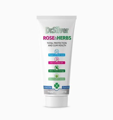 #ad Dr.Silver innovative toothpaste ROSE amp; HERBS 75 ml. $9.50