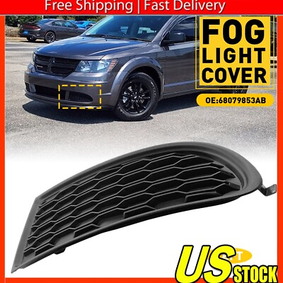 #ad For 2011 2020 Driver Dodge Journey Side Fog Light Grille Bezel Bumper Cover $13.99