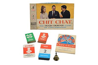 #ad Vintage 1963 Milton Bradley Chit Chat The Hugh Downs Game of Conversation $9.99