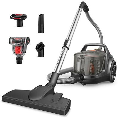 #ad 1200W Bagless Canister Vacuum Lightweight Powerful Cleaning with Auto $100.00