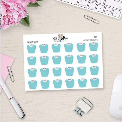#ad Blue Scale Planner Stickers Weigh In Fitness Health Wellness Scales S059 $2.99