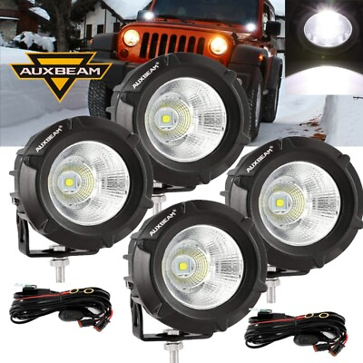 #ad 4PCS AUXBEAM 3.5quot;Inch LED Round Lights Bar Offroad Driving Work Lamp Pods Pickup $109.99