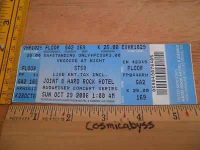 #ad Sound Tribe Sector 9 STS9 2006 concert tour Full Ticket ORIGINAL $11.95