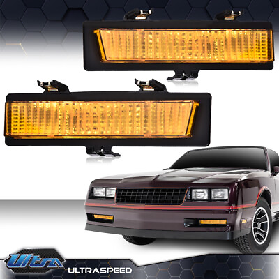 #ad Fit For 83 88 Monte Carlo SS 81 86 Carlo Front Signal Lights Parking Lamps New $22.18