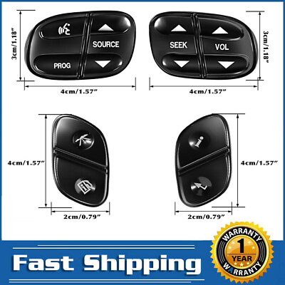 #ad 4* LED Radio Volume Light Steering Wheel Control Switch Button For Silverado GMC $24.49