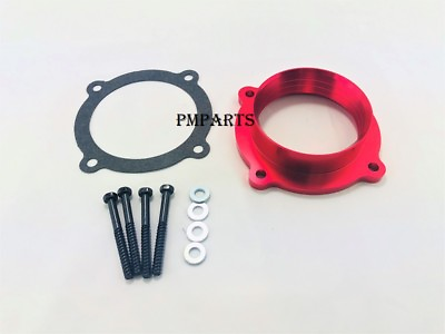 #ad Red Aluminum Throttle Body Spacer fit 11 14 Chrysler 300 Dodge Charger 3.6L $52.63