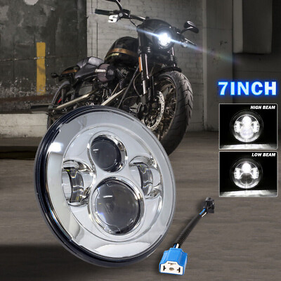 #ad 7quot; Projector Hi Lo Beam LED Headlight For Honda Shadow VT VT1100 VT600 VF750 $28.21