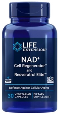 #ad Life Extension NAD Cell Regenerator™ and Resveratrol Elite™ 30 Count $40.99