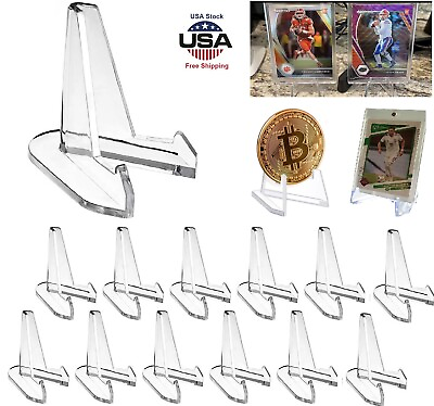 #ad #ad 30× Large Size Trading Card Stands Most Durable Display Coins Cards Holder USA $6.56