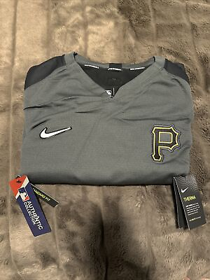 #ad Nike Pittsburgh Pirates MLB Team Issued On Field Therma Pullover NKA6 Mens XXL $49.99
