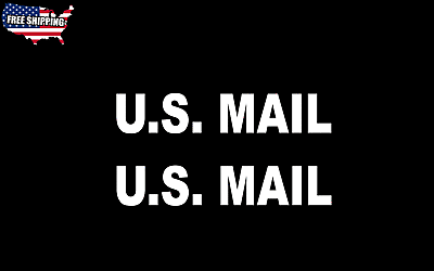 #ad US MAIL Postal Service Vinyl 2X Decal Car Window Bumper Sticker Carrier post $4.99