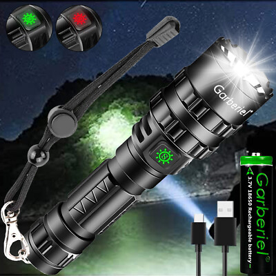 #ad 9000Lumen USB Rechargeable Tactical Police LED Flashlight Torch Bike Front Light $16.99
