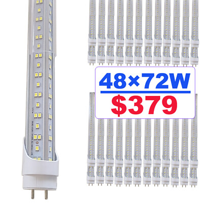#ad 72W 4FT T8 LED Tube Light Bulbs G13 Bi Pin T8 4 Foot LED Shop Light 6500K 7200LM $379.99