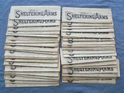 #ad 1890 THE SHELTERING ARMS NEWSPAPER LOT OF 40 #S 1 40 NP 8425 $105.00