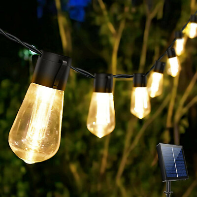 Solar 60 100LED String Light Outdoor Waterproof Bulb Garden Xmas Warm White Lamp $12.99
