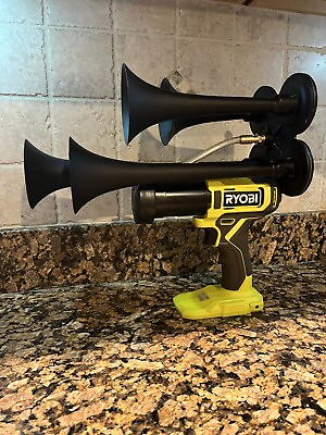 #ad Ryobi Compressor Driven Quad Train Air Horn with Brand New Battery and charger $205.00
