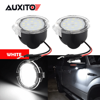 White 18 LED Side View Under Mirror Puddle Light for Ford F150 2007 19 Brightest $10.99