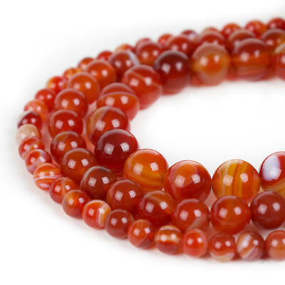 #ad Natural Dark Carnelian Beads Strand Round For Jewelry Making 6mm 8mm 10mm 12mm $6.29