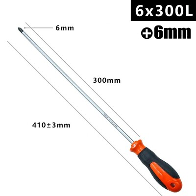 #ad 12 Long Slotted Cross Screwdriver Magnetic Screwdriver W Rubber Handle New $16.18