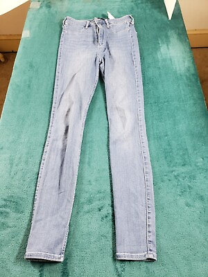 #ad Hollister Jeans Womens Blue Jegging Pants sz 3 Stretch Ladies High Rise Denim $14.97
