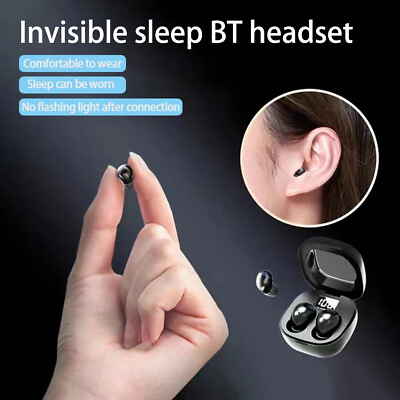 #ad Bluetooth Earbud Mini Headset TWS 5.3 Wireless Earphone Invisible for All Phone $15.95