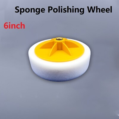 #ad Polishing Sponge Heads Roundness White amp; Orange For Car Polishing amp; Buffing $11.11