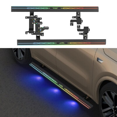 #ad Deployable Side Steps Running Board Bar Fits For Audi Q3 2019 With Light Steps $1376.55