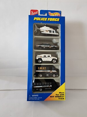 #ad Hot Wheels Police Force Gift Pack 5 Car Set P19 $11.09