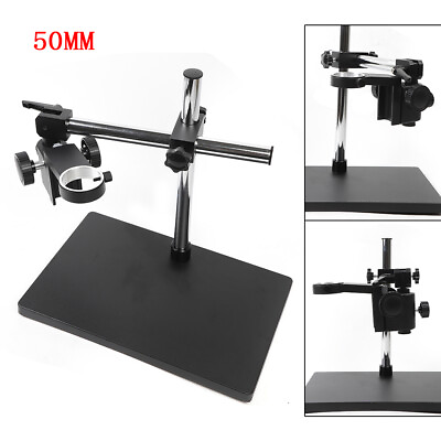 #ad Microscope Large Stereo Boom Table Stand 50mm Ring Heavy Duty Holder Adjustable $71.25