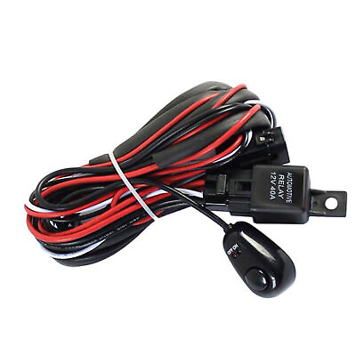 #ad Off road Strip Light Cord LED Work Light Car Fog Light Switch Wiring Harness Kit $16.52