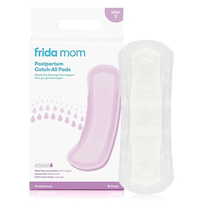 #ad Frida Mom Postpartum Maternity Catch All Pads for Maximum Absorbency 18 ct $17.80