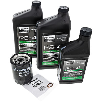 #ad Polaris 2879323 PS 4 Oil Change Kit RZR Ranger General RS1 1000 900 2540086 $53.49