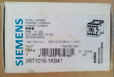 #ad ONE New SIEMENS In Box 3RT1016 1KB41 3RT10161KB41 1 year warranty $180.44