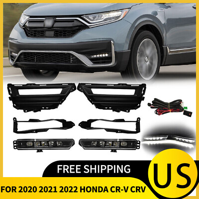 #ad For 2020 2022 Honda CRV CR V Front LED Fog Light Lamps w wiring Left amp; Right 7PC $56.25