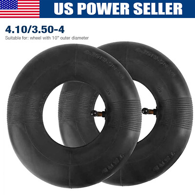 #ad 2Pc 4.10 3.50 4quot; Inner Tube 410 350 4 for Hand Truck Dolly Snowblower Tire $10.59