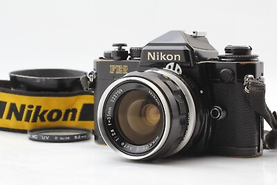 #ad 【 EXC4 】 Nikon FE2 35mm Film Camera w Ai Converted 35mm F2.8 Lens Japan #N4164 $259.99