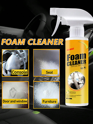 #ad 250ML Multi Purpose Foam Cleaner Leather Clean Wash Automoive Car Interior Home $19.19
