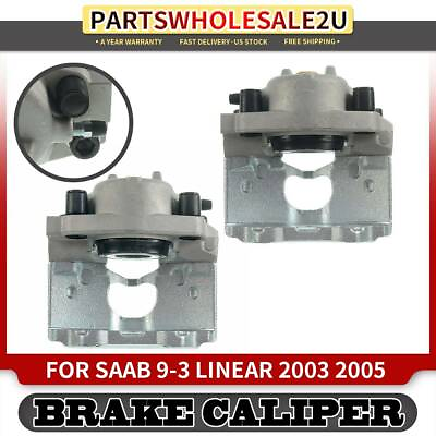 #ad Front Left amp; Right Brake Calipers w o Bracket for Saab 9 3 2003 2005 Linear Only $74.99