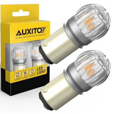 AUXITO 1157 LED Turn Signal Light Bulbs Amber Yellow Anti Hyper Flash CANBUS $17.99