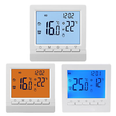 #ad Home Smart Programmable Thermostat Wall LCD Screen Battery Powered Thermostat $23.44