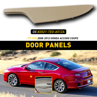 #ad Fit For 08 12 Honda Accord Coupe Left Door Side Armrest Panel Beige G $23.49